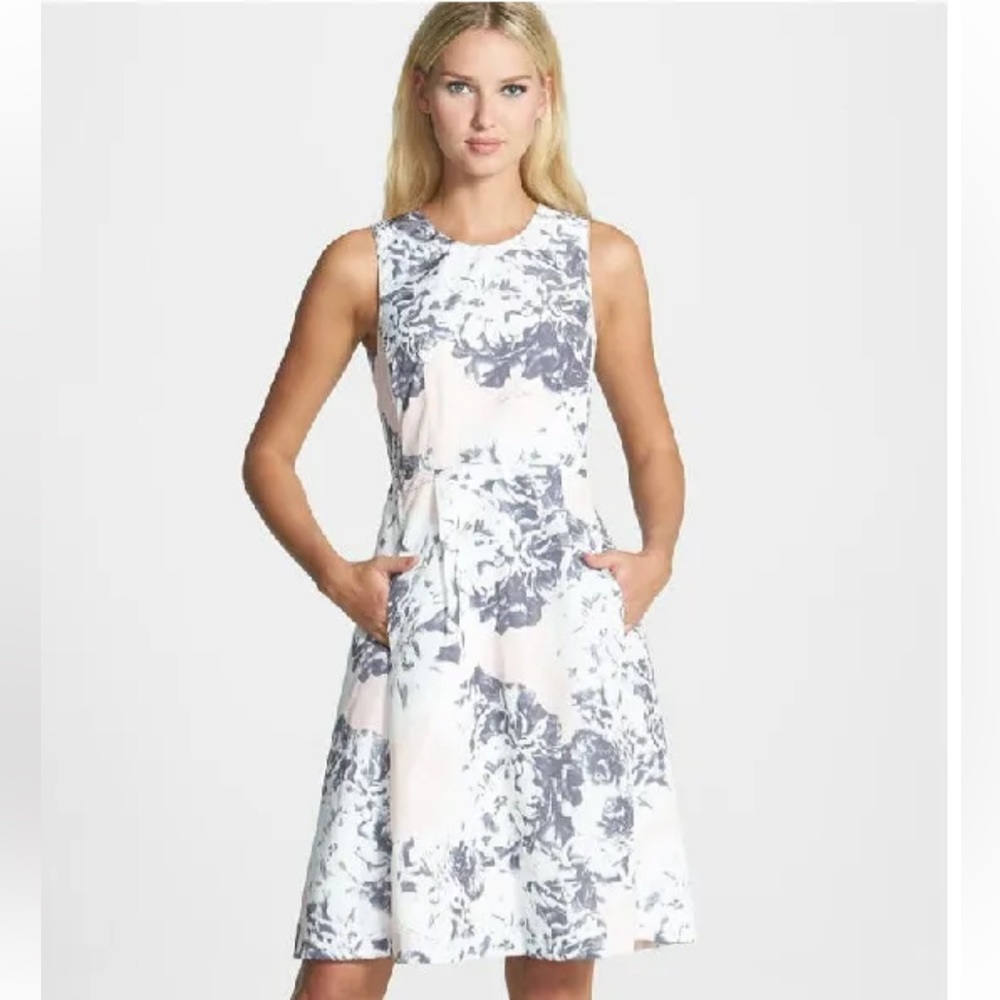 Pink Tartan Pleated Cocktail Dress